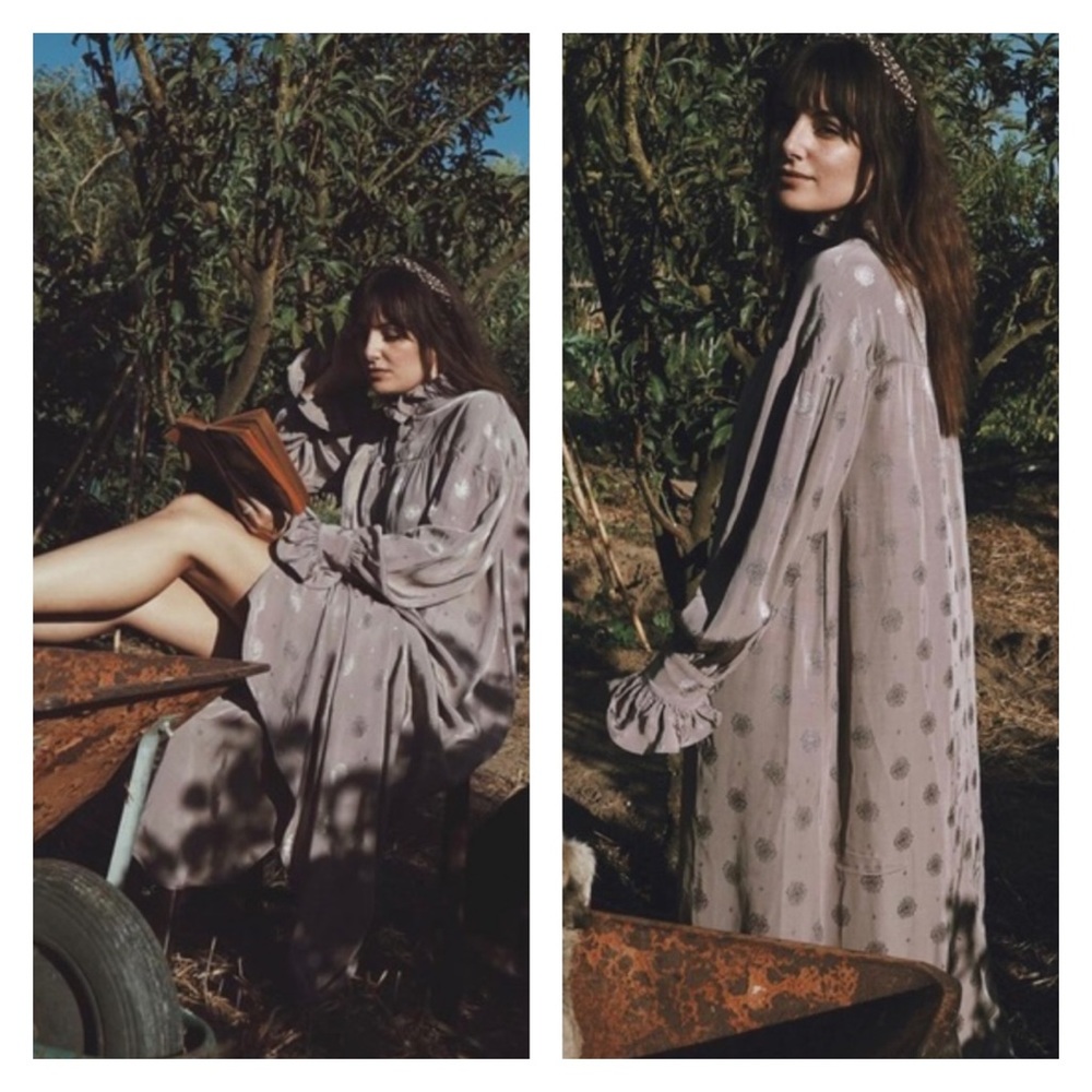 H&M x Sandra Monsour Long Jacquard-weave Dress
